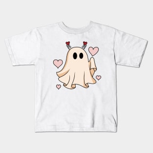 Ghost Retro Valentines Day Kids T-Shirt